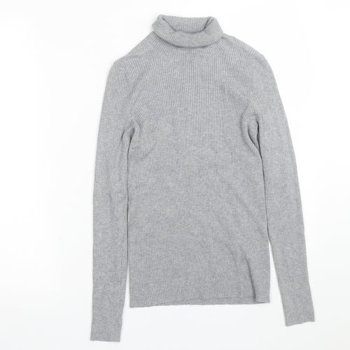 M&S Womens Grey   Wrap T-Shirt Size 8