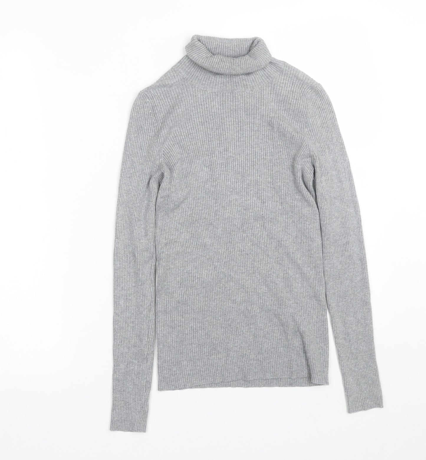 M&S Womens Grey   Wrap T-Shirt Size 8