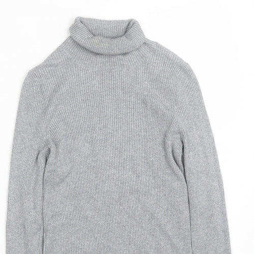 M&S Womens Grey   Wrap T-Shirt Size 8