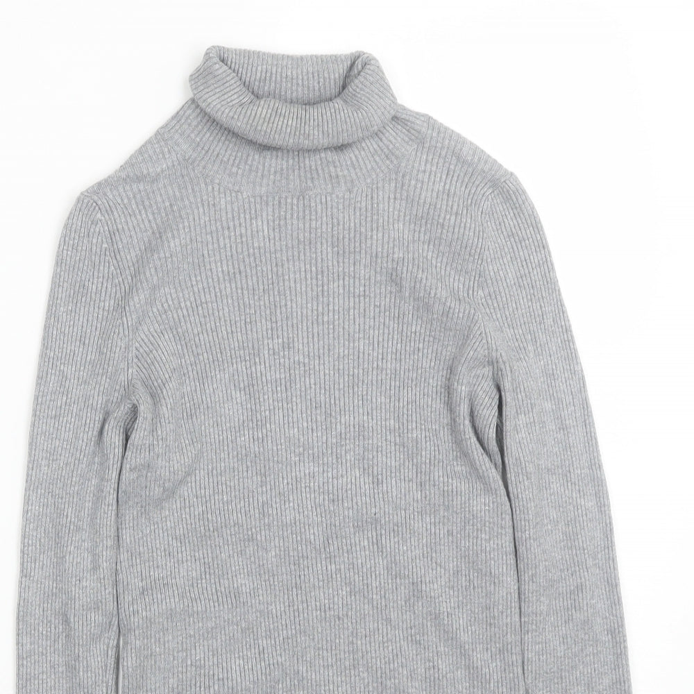 M&S Womens Grey   Wrap T-Shirt Size 8