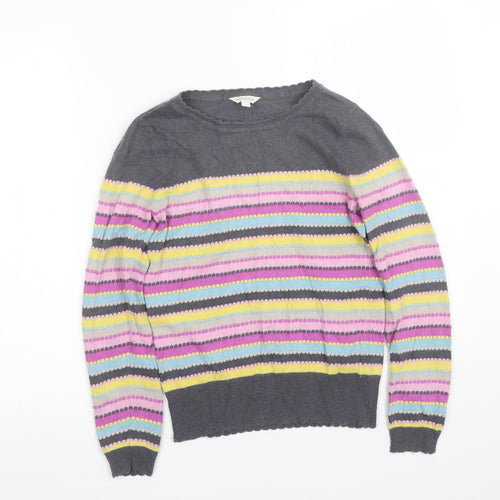Monsoon Womens Multicoloured Striped  Pullover Jumper Size S