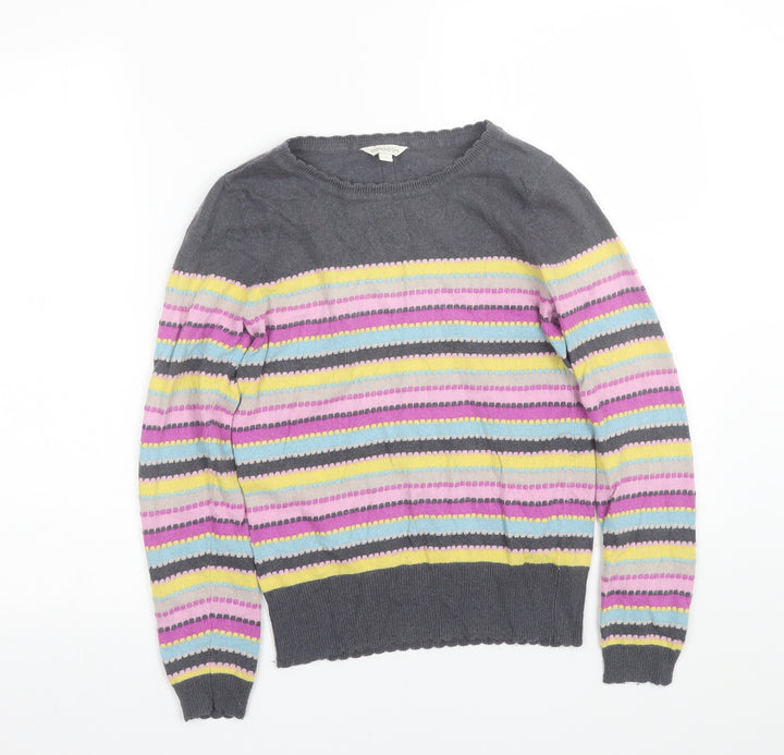 Monsoon Womens Multicoloured Striped  Pullover Jumper Size S
