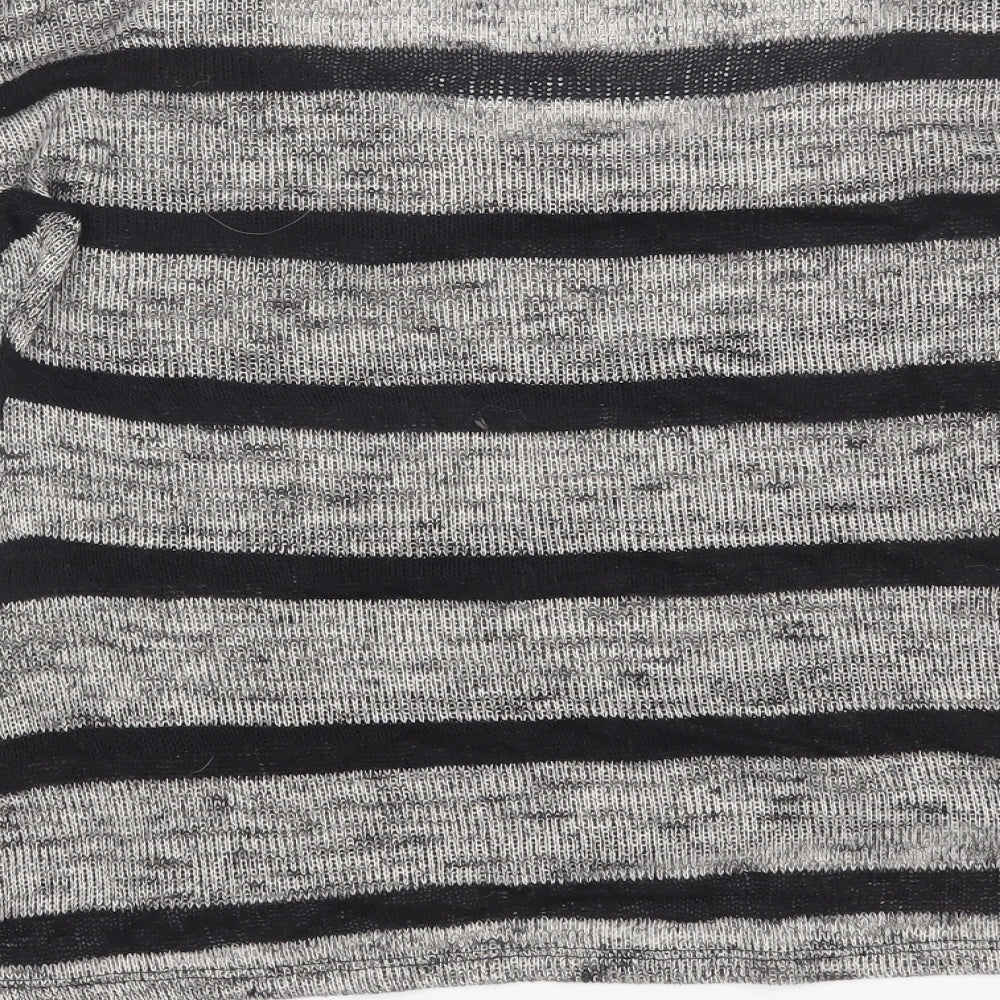 Atmosphere Womens Grey Striped  Pullover Jumper Size 10