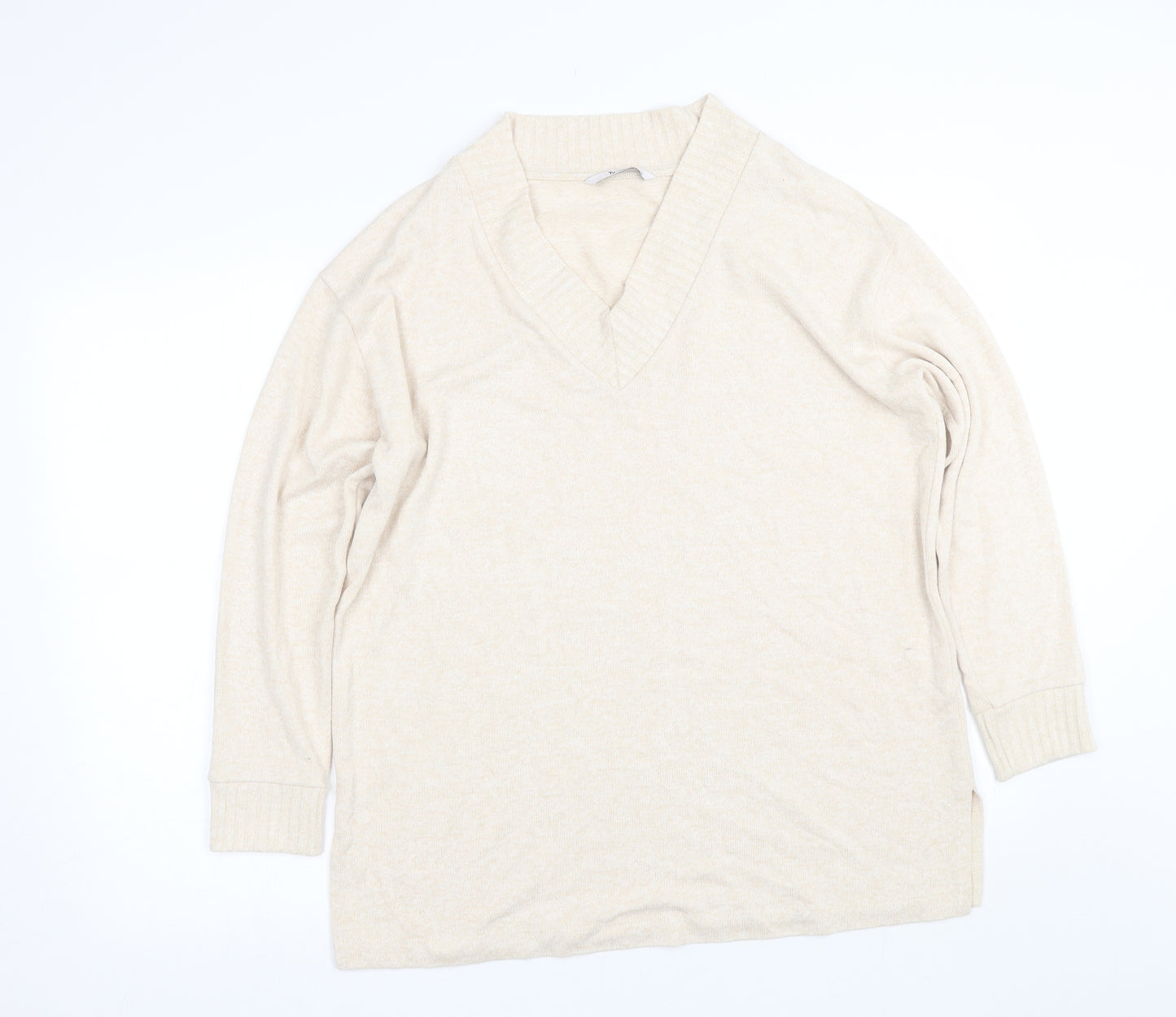 TU Womens Beige   Basic T-Shirt Size 14