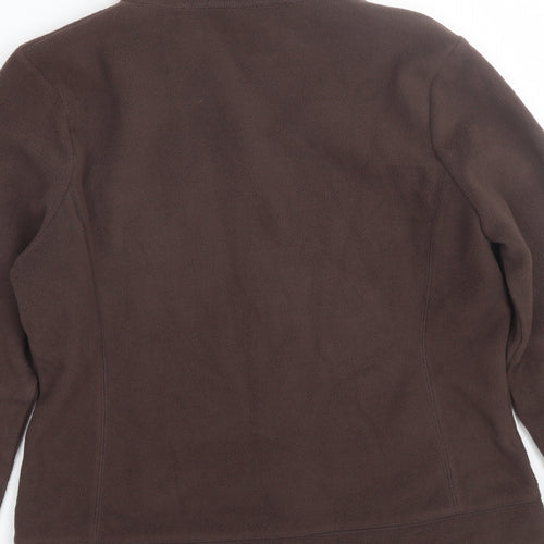Preworn Womens Brown   Full Zip Sweatshirt Size 14