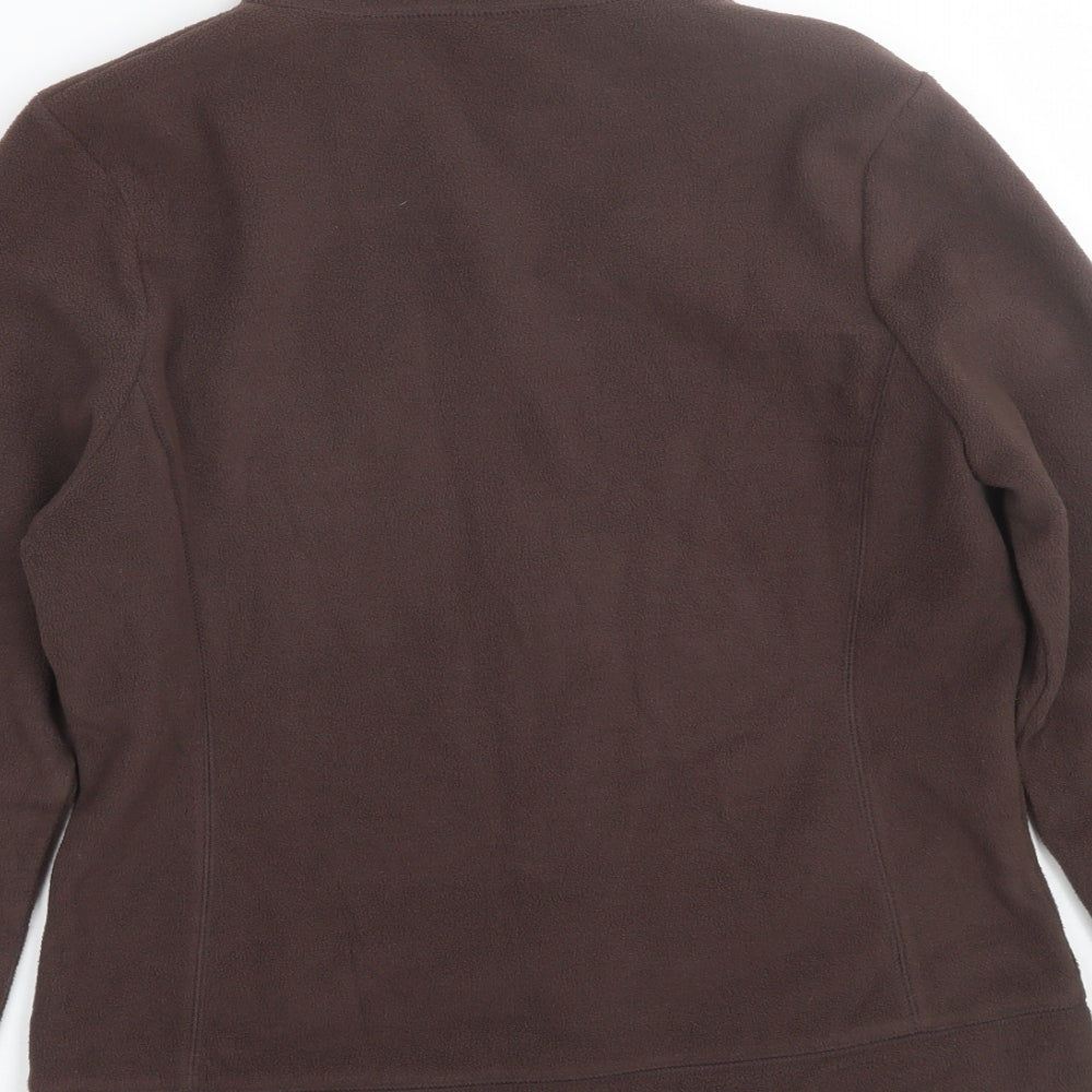 Preworn Womens Brown   Full Zip Sweatshirt Size 14