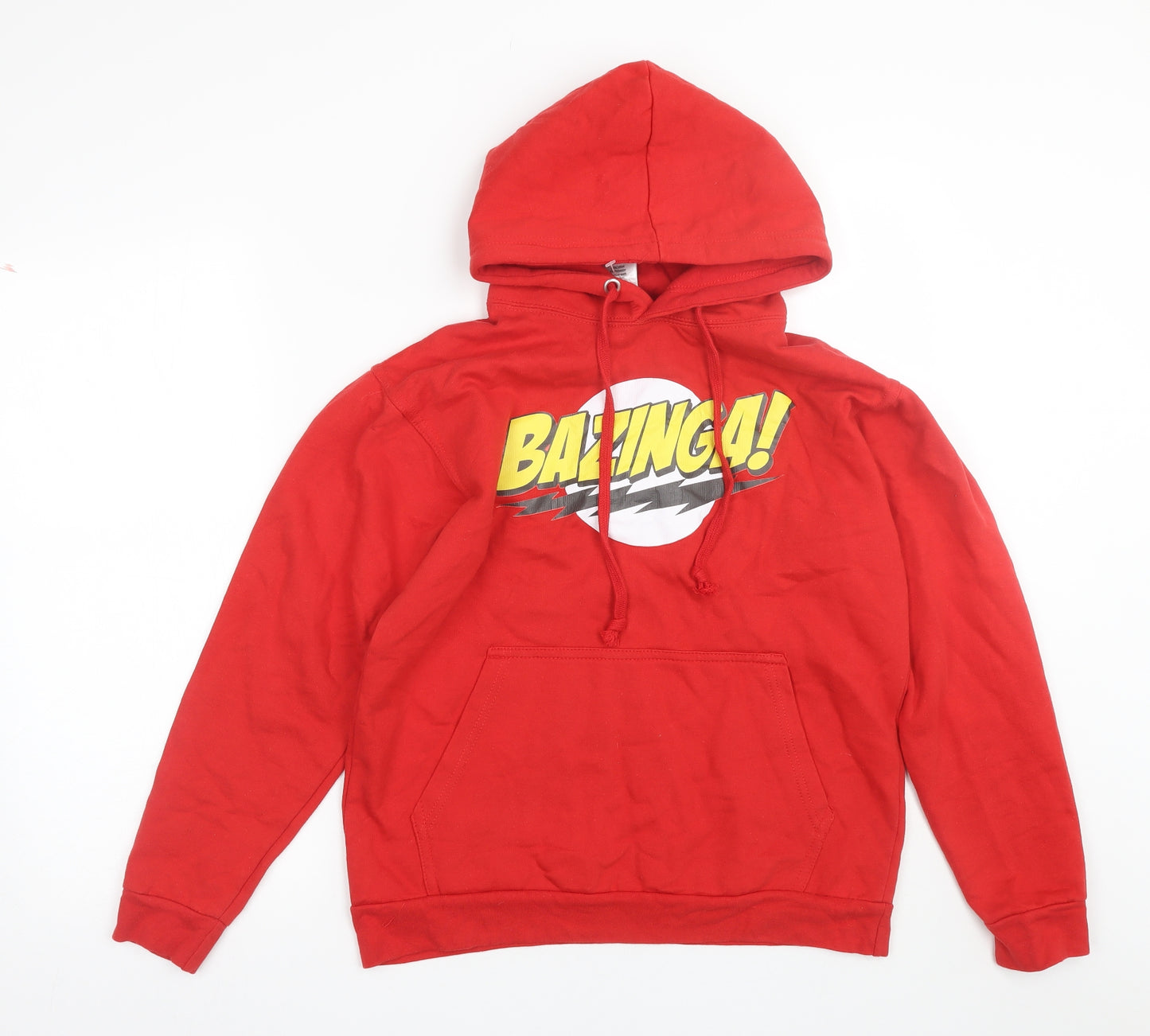 Stars & Stripes Mens Red   Pullover Hoodie Size S  - big bang theory