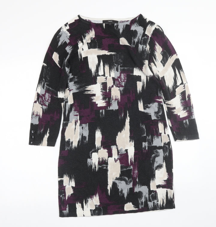NEXT Womens Multicoloured Geometric  T-Shirt Dress  Size 10