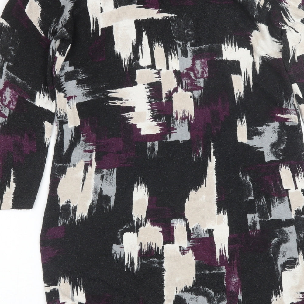 NEXT Womens Multicoloured Geometric  T-Shirt Dress  Size 10