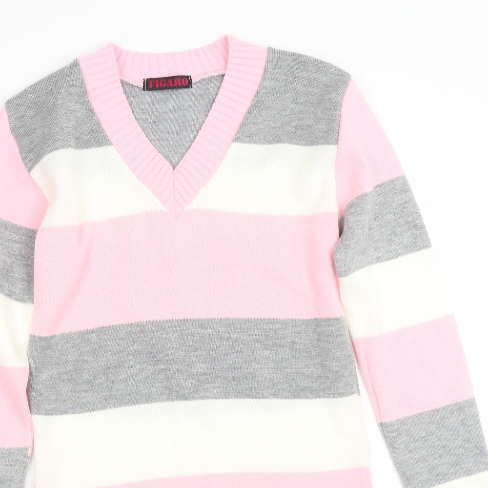 Figaro Womens Multicoloured Striped  Jacket Dress  Size 10