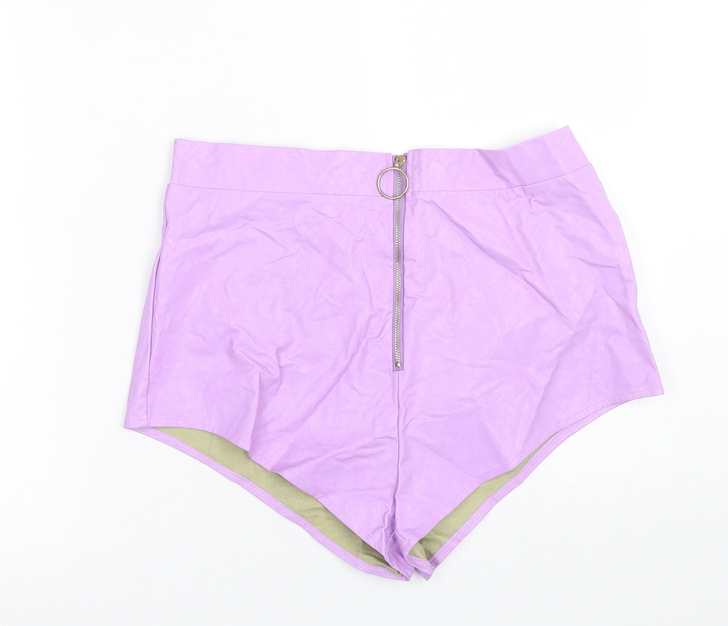 Elsie Fred Womens Purple   Wrap Shorts Size L