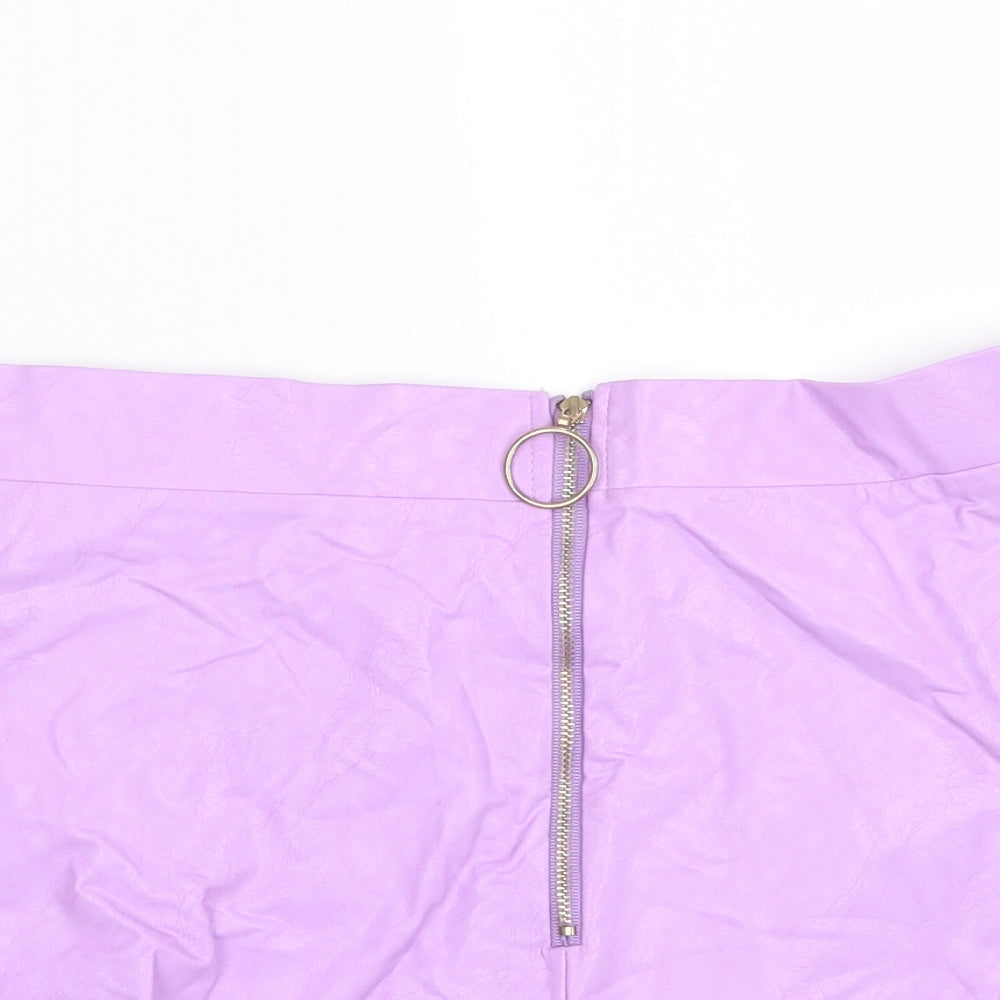 Elsie Fred Womens Purple   Wrap Shorts Size L
