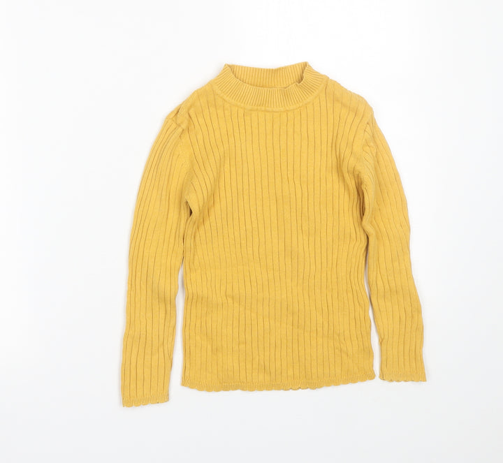 TU Girls Yellow   Basic T-Shirt Size 5-6 Years