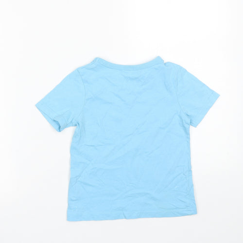 George Boys Blue   Basic T-Shirt Size 2-3 Years  - Robot