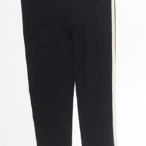 George Girls Black Striped  Capri Trousers Size 10-11 Years - Leggings