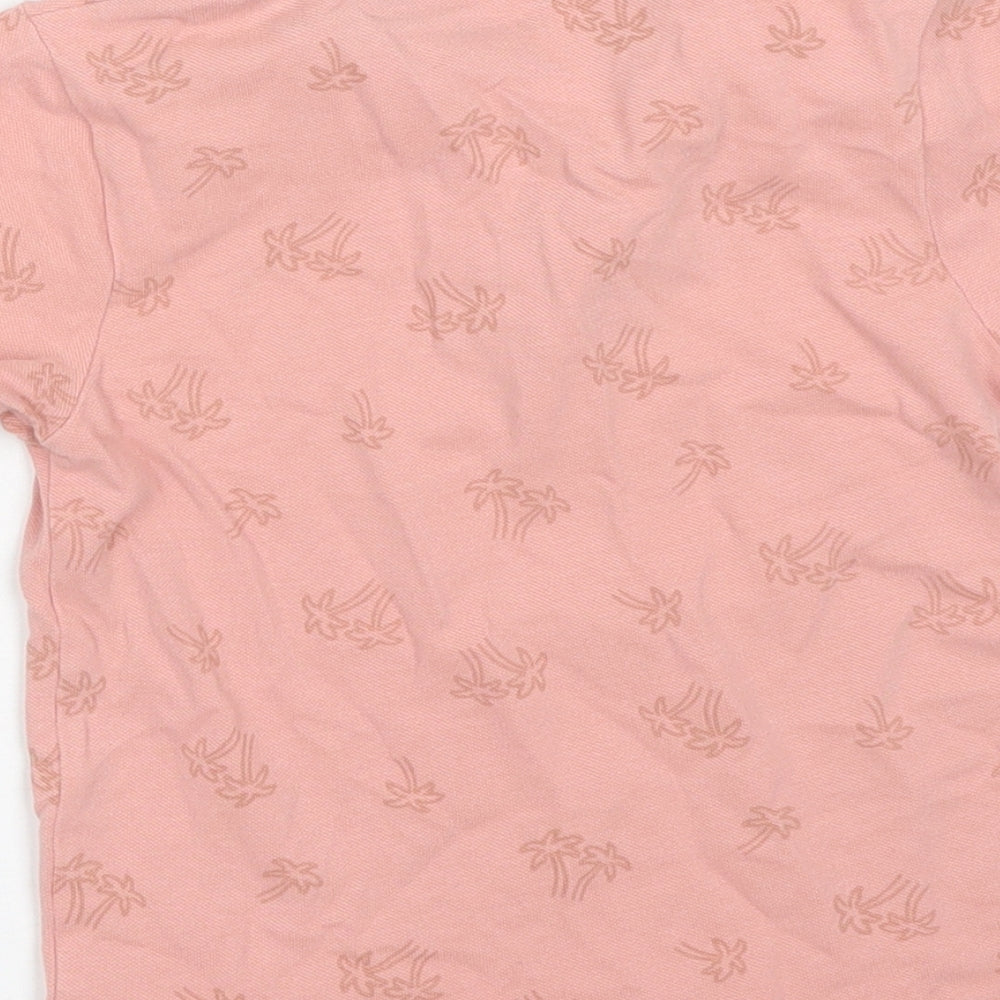 TU Boys Pink Floral  Basic Polo Size 2-3 Years