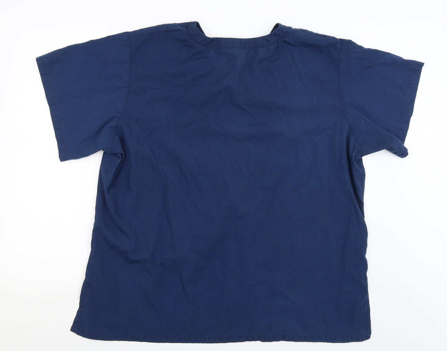 Alexandra Womens Blue   Basic T-Shirt Size XL