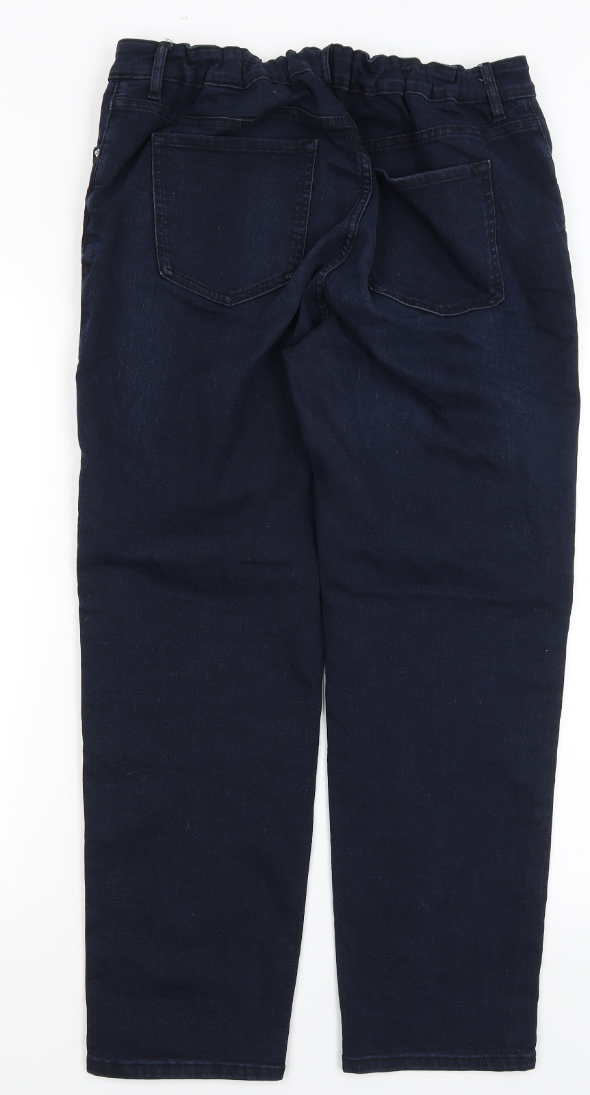 M&S Womens Blue   Straight Jeans Size 18 L28 in