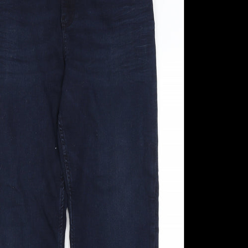M&S Womens Blue   Straight Jeans Size 18 L28 in
