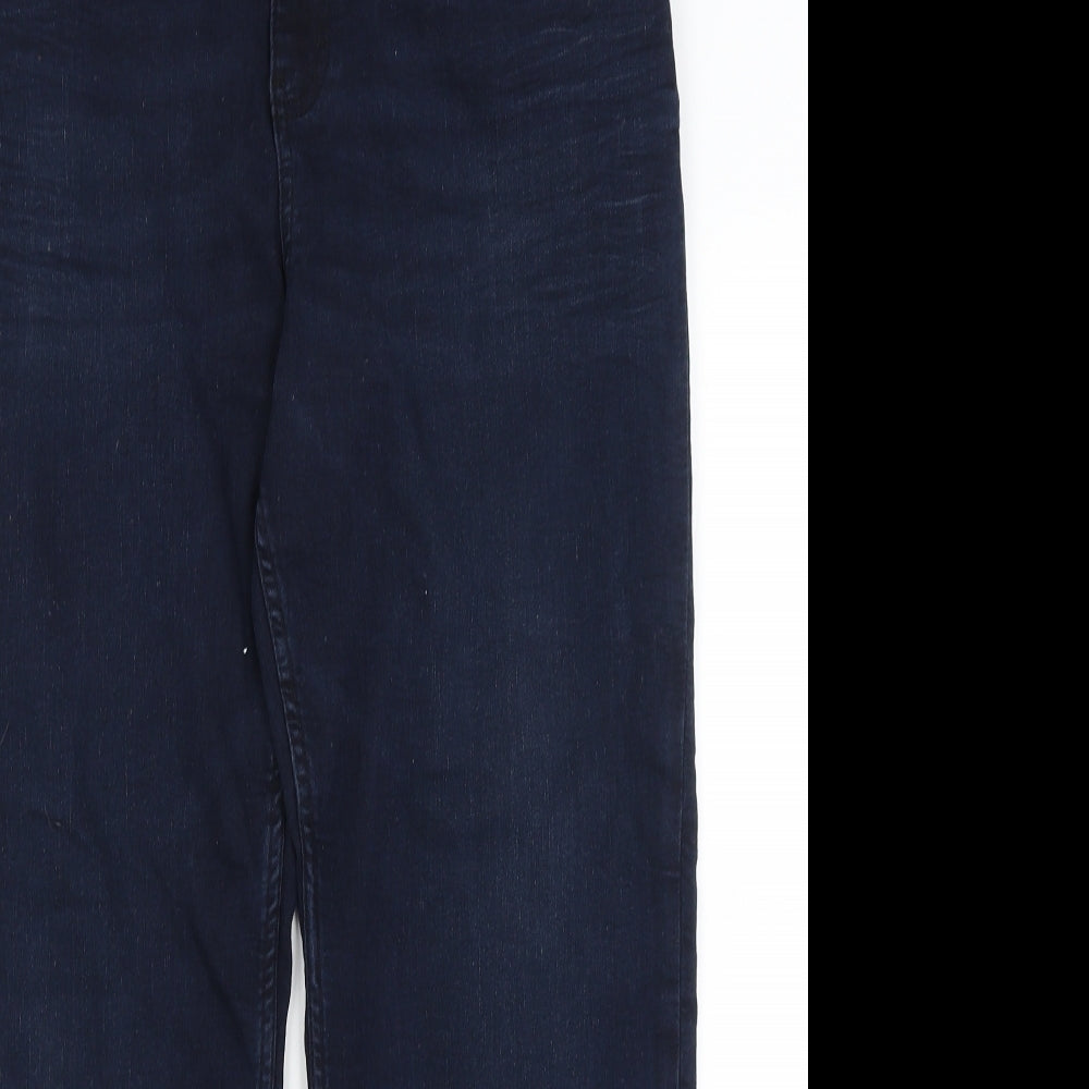 M&S Womens Blue   Straight Jeans Size 18 L28 in
