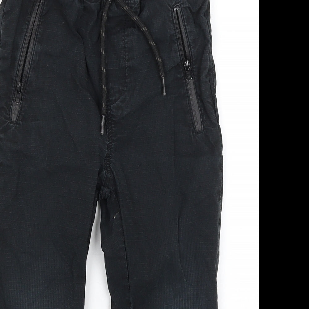 NEXT Boys Black   Cargo Trousers Size 4 Years