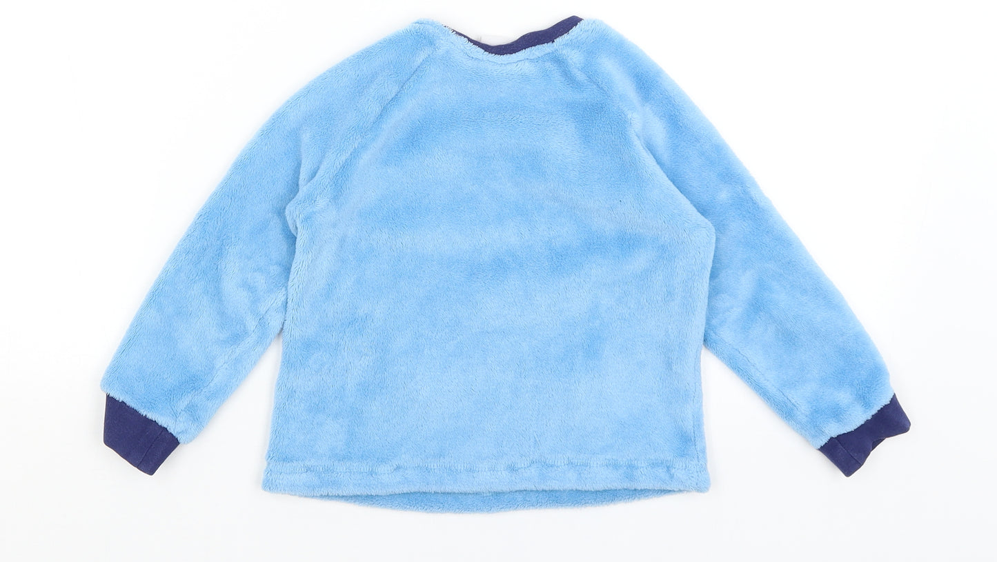 George Boys Blue   Pullover Jumper Size 3-4 Years  - Snow Much Fun