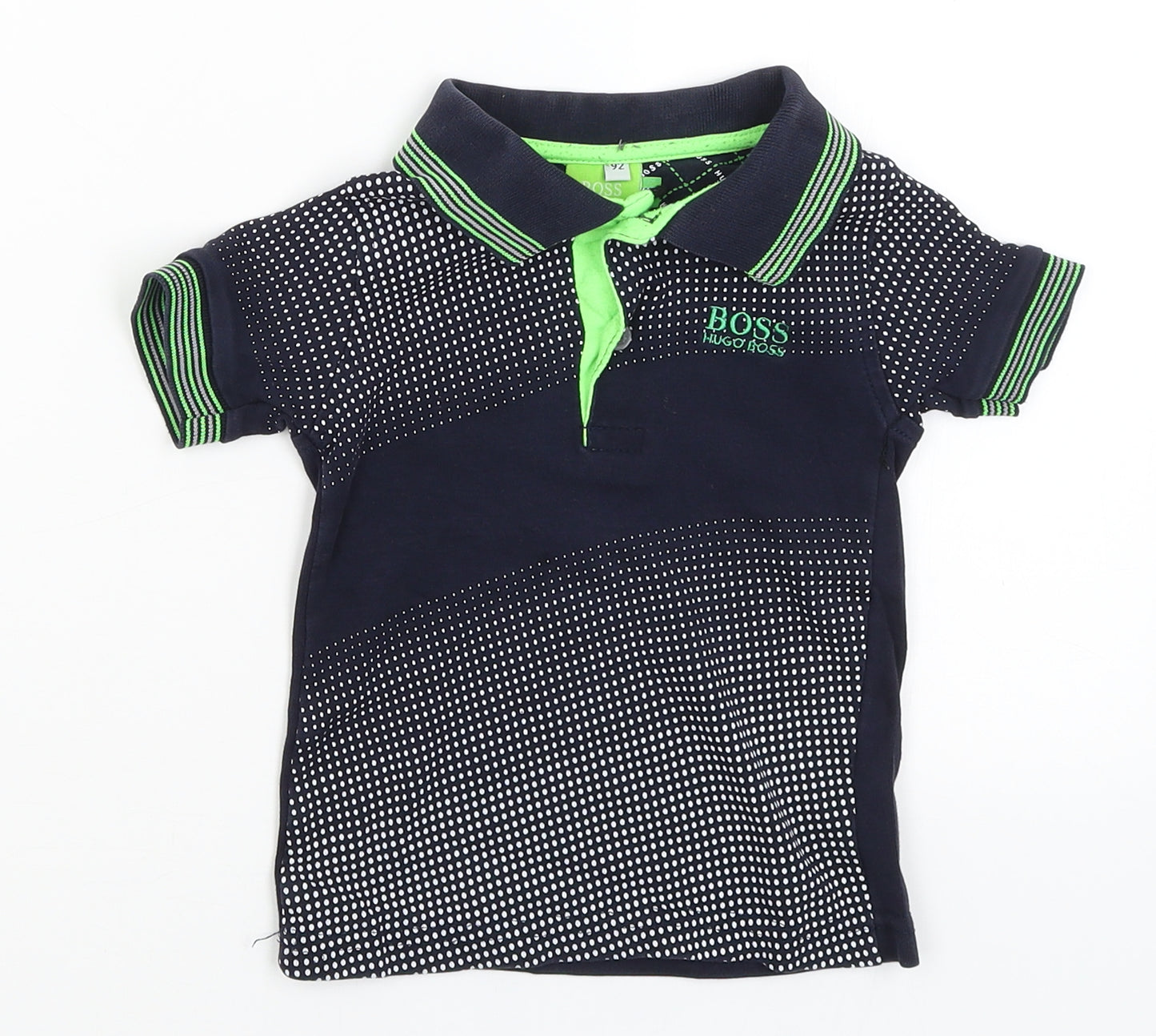 HUGO BOSS Boys Blue   Basic Polo Size 2 Years