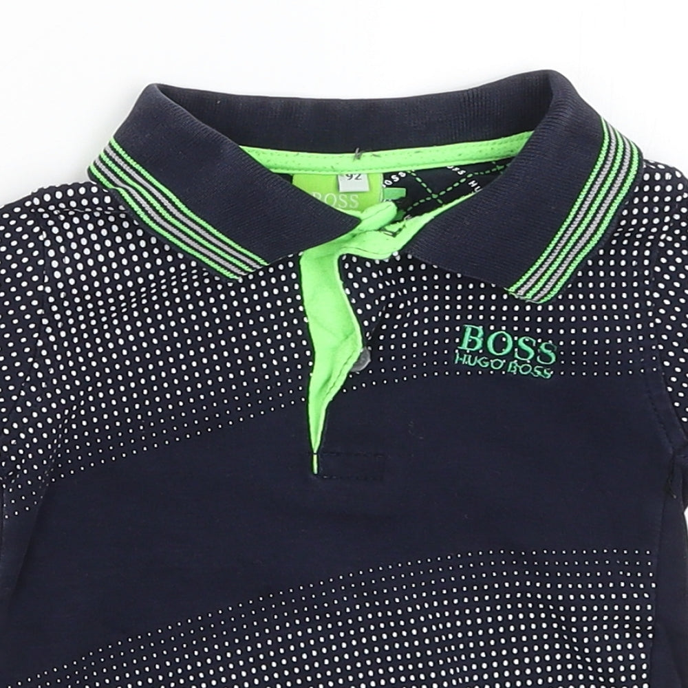 HUGO BOSS Boys Blue   Basic Polo Size 2 Years