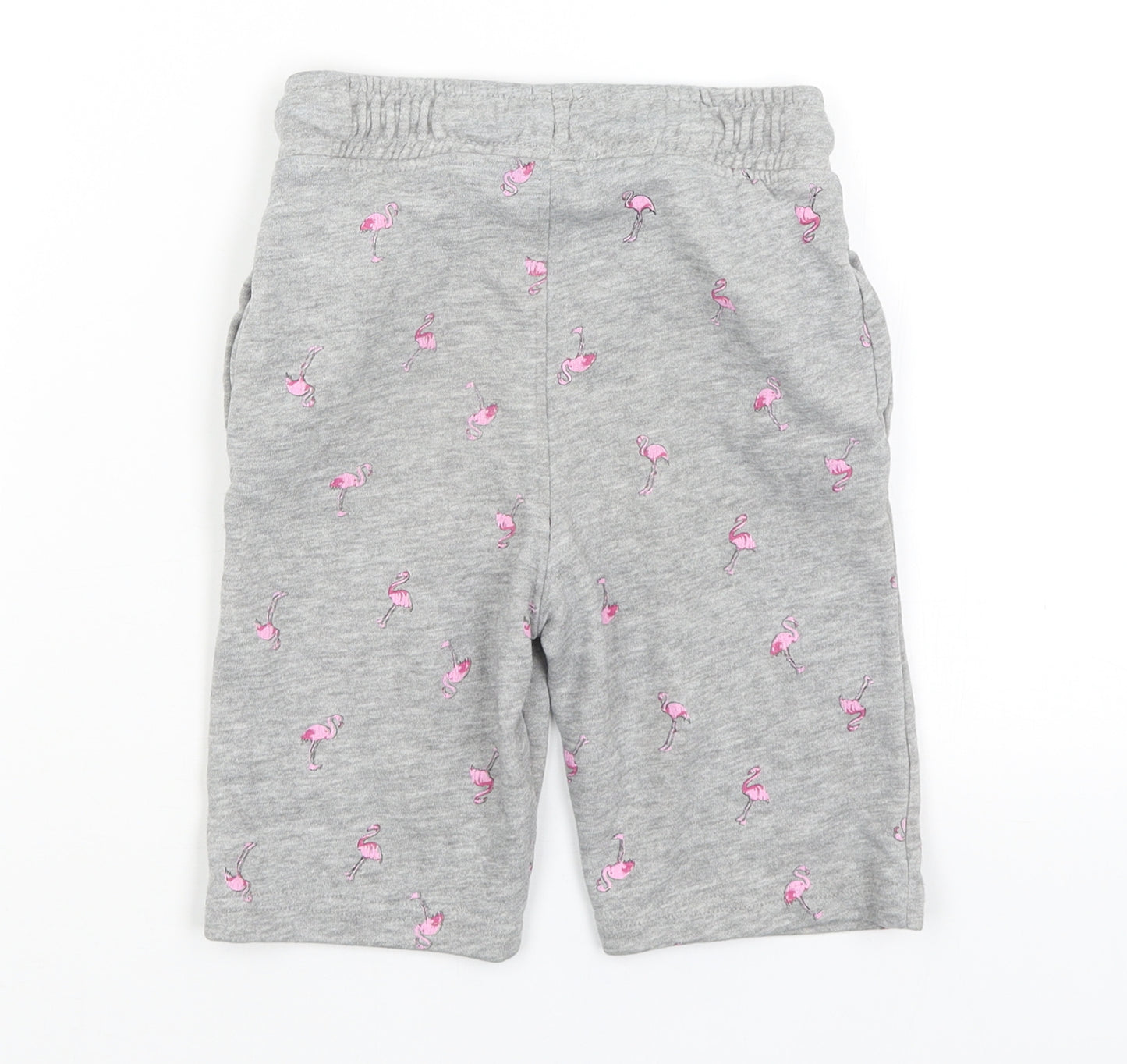 TU Boys Grey   Sweat Shorts Size 6 Years - Flamingoes