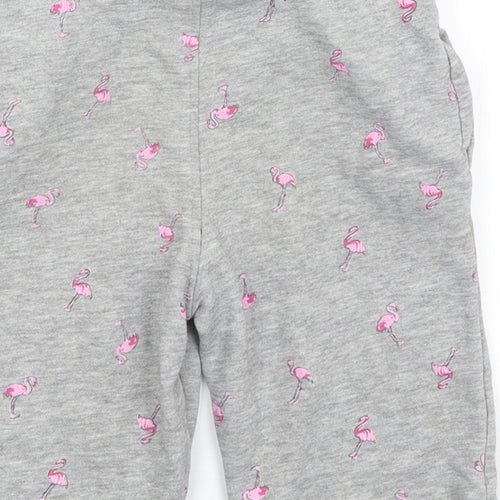 TU Boys Grey   Sweat Shorts Size 6 Years - Flamingoes