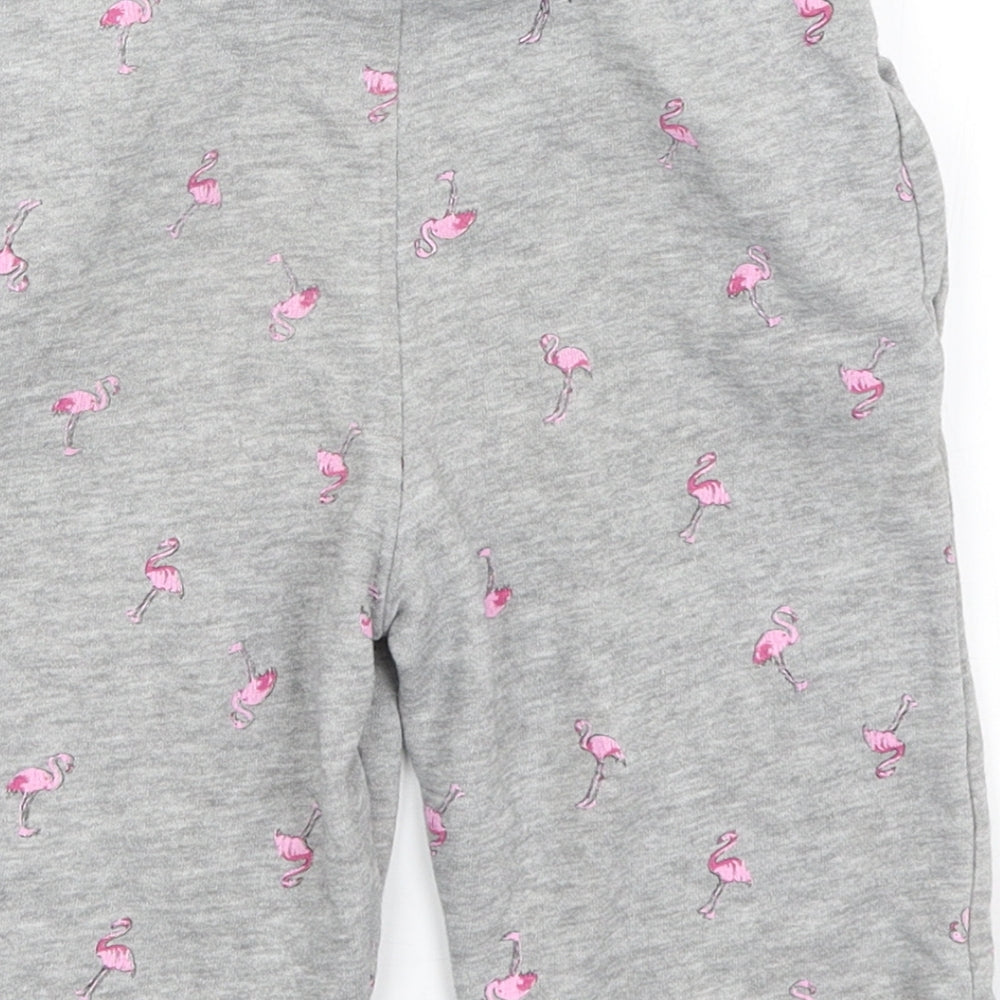 TU Boys Grey   Sweat Shorts Size 6 Years - Flamingoes