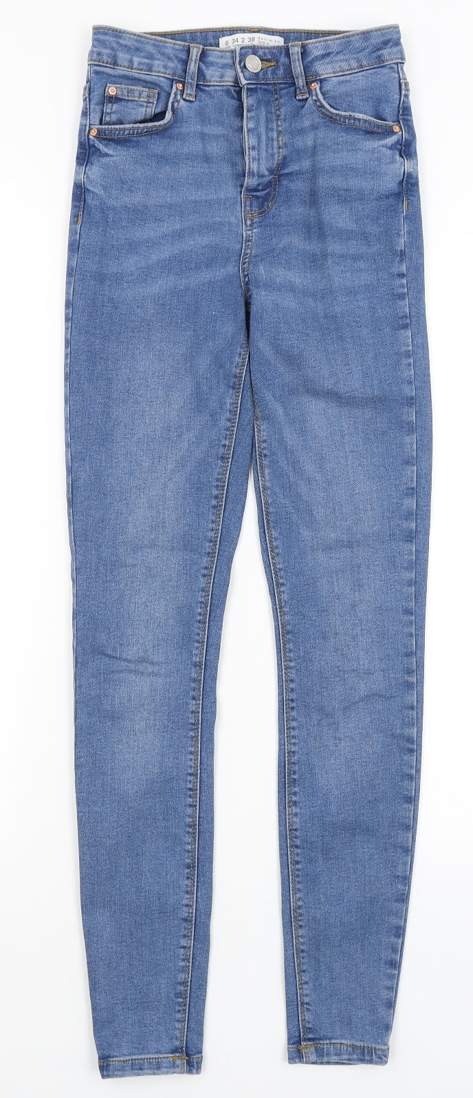 Denim Co Womens Blue Skinny Jeans Size 6 L28 in