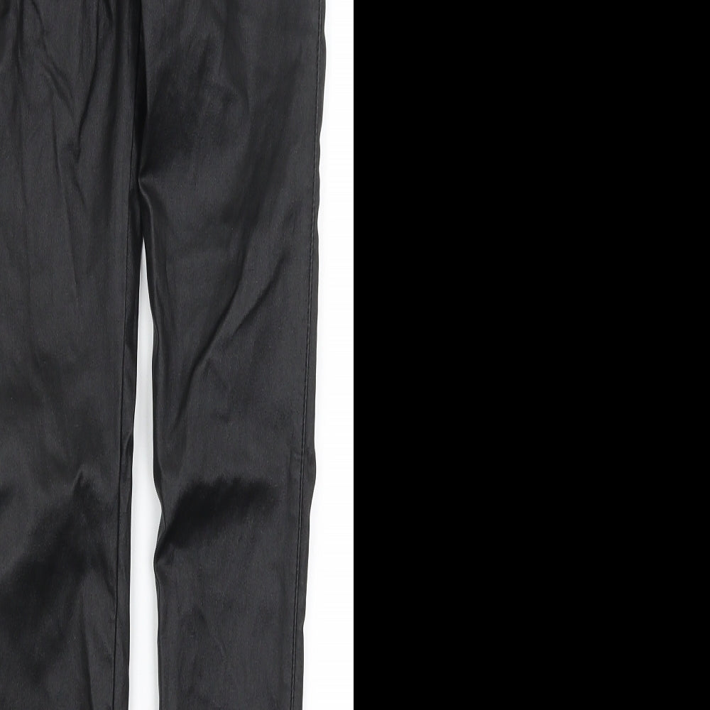 Missguided Womens Black   Trousers  Size 6 L29 in
