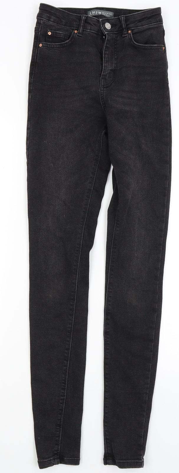 Denim Co Womens Black Skinny Jeans Size 6 L30.5 in