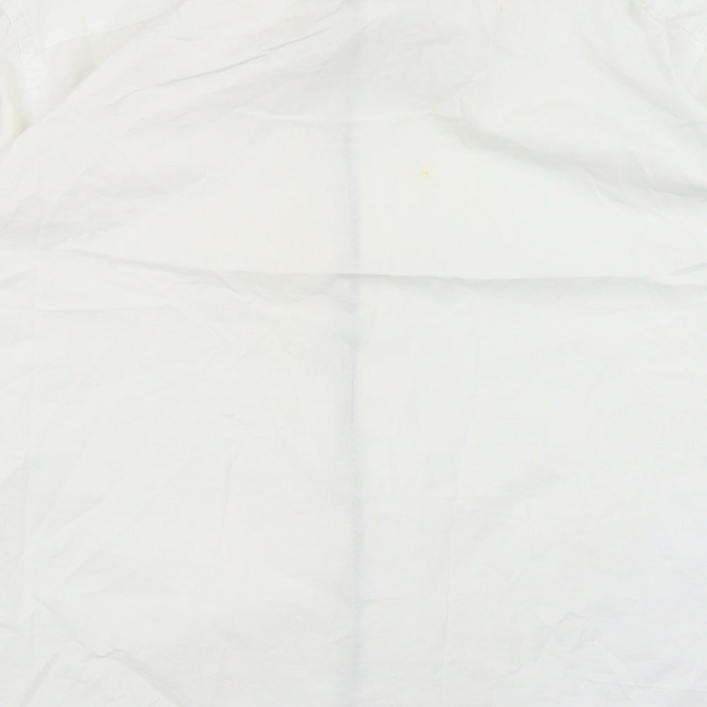 Jeff Banks Mens White    Dress Shirt Size L