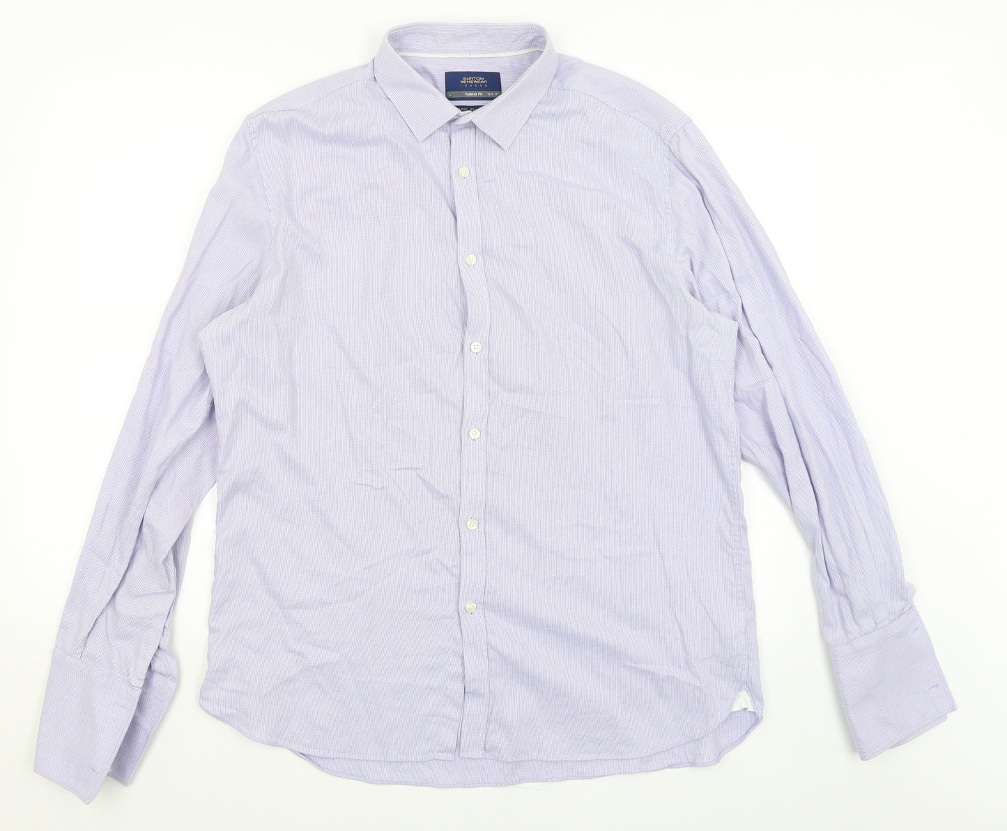 Burton Mens Purple    Dress Shirt Size 16.5