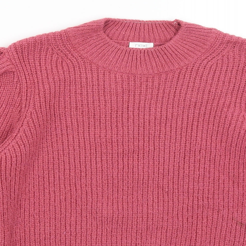 NEXT Girls Pink   Pullover Jumper Size 10 Years