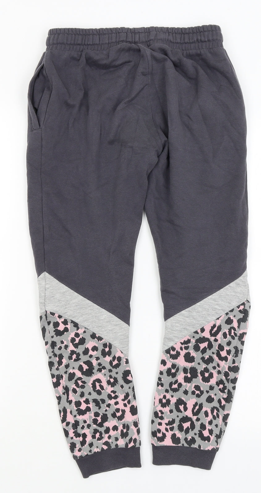 NEXT Girls Grey Animal Print  Jogger Trousers Size 10 Years