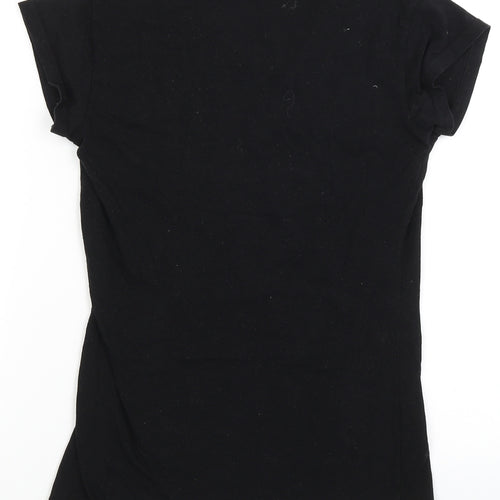 Surf Style Womens Black   Basic T-Shirt Size L