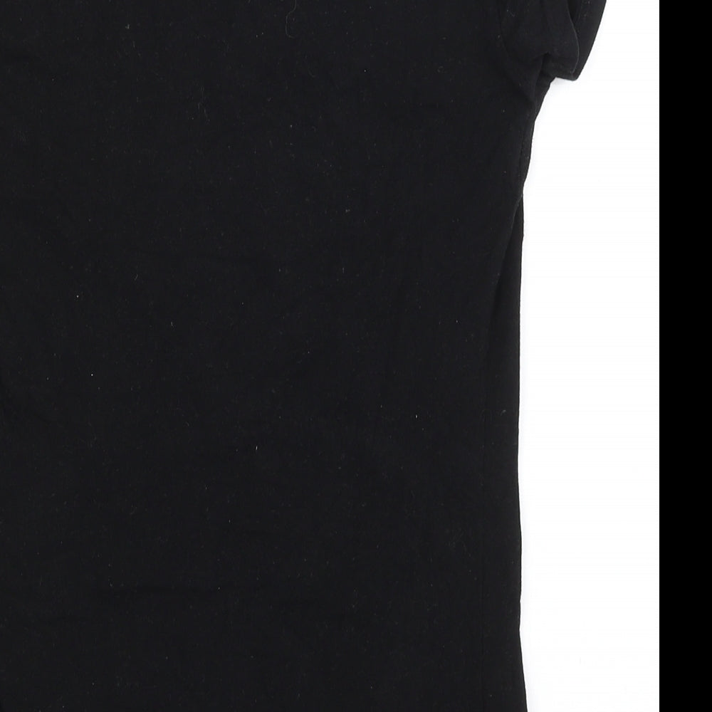 Surf Style Womens Black   Basic T-Shirt Size L
