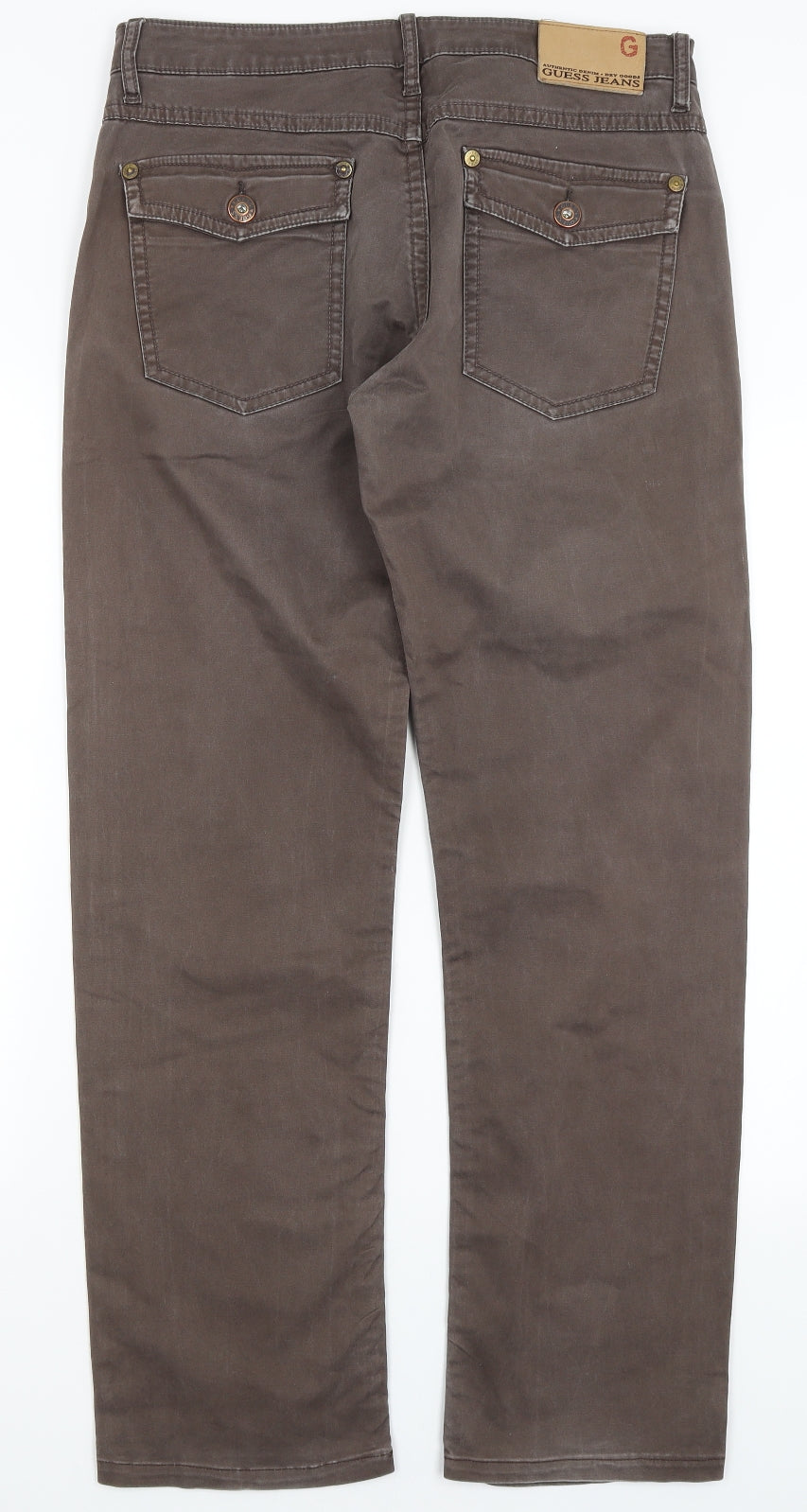 Guess Jeans Mens Brown   Chino Trousers Size 33 in L30 in