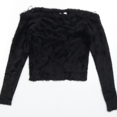 Divided Womens Black   Pullover Jumper Size M