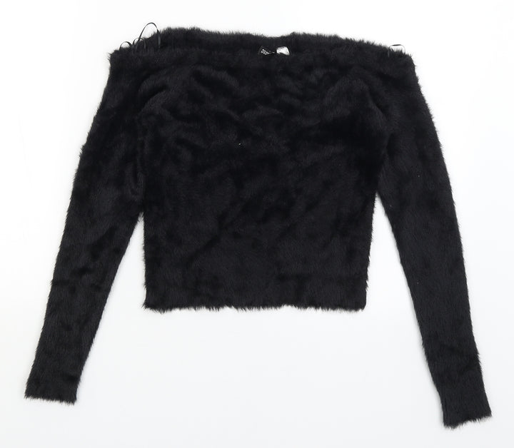 Divided Womens Black   Pullover Jumper Size M