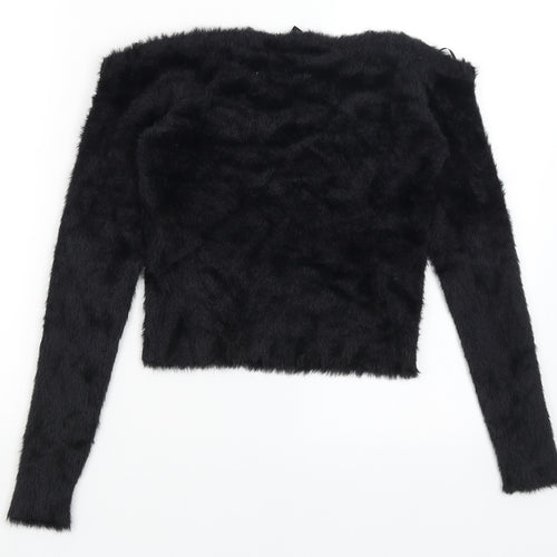 Divided Womens Black   Pullover Jumper Size M