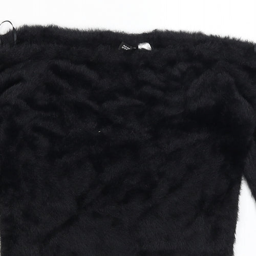 Divided Womens Black   Pullover Jumper Size M