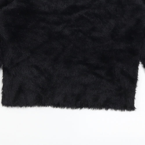 Divided Womens Black   Pullover Jumper Size M