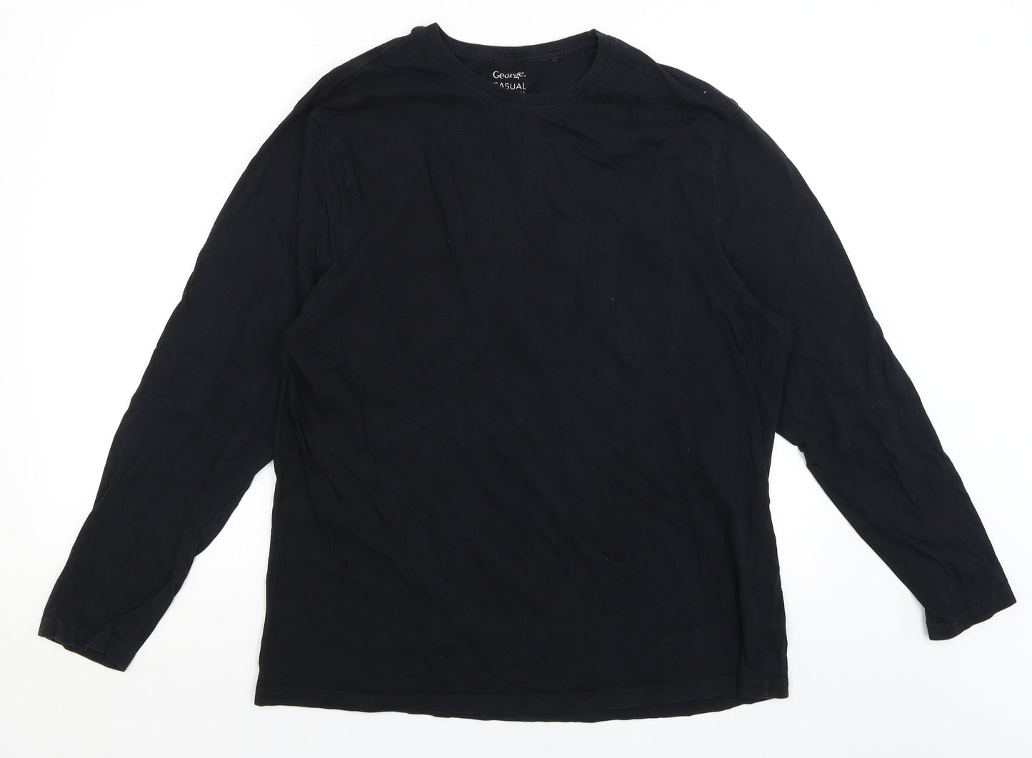 George Mens Black    T-Shirt Size XL