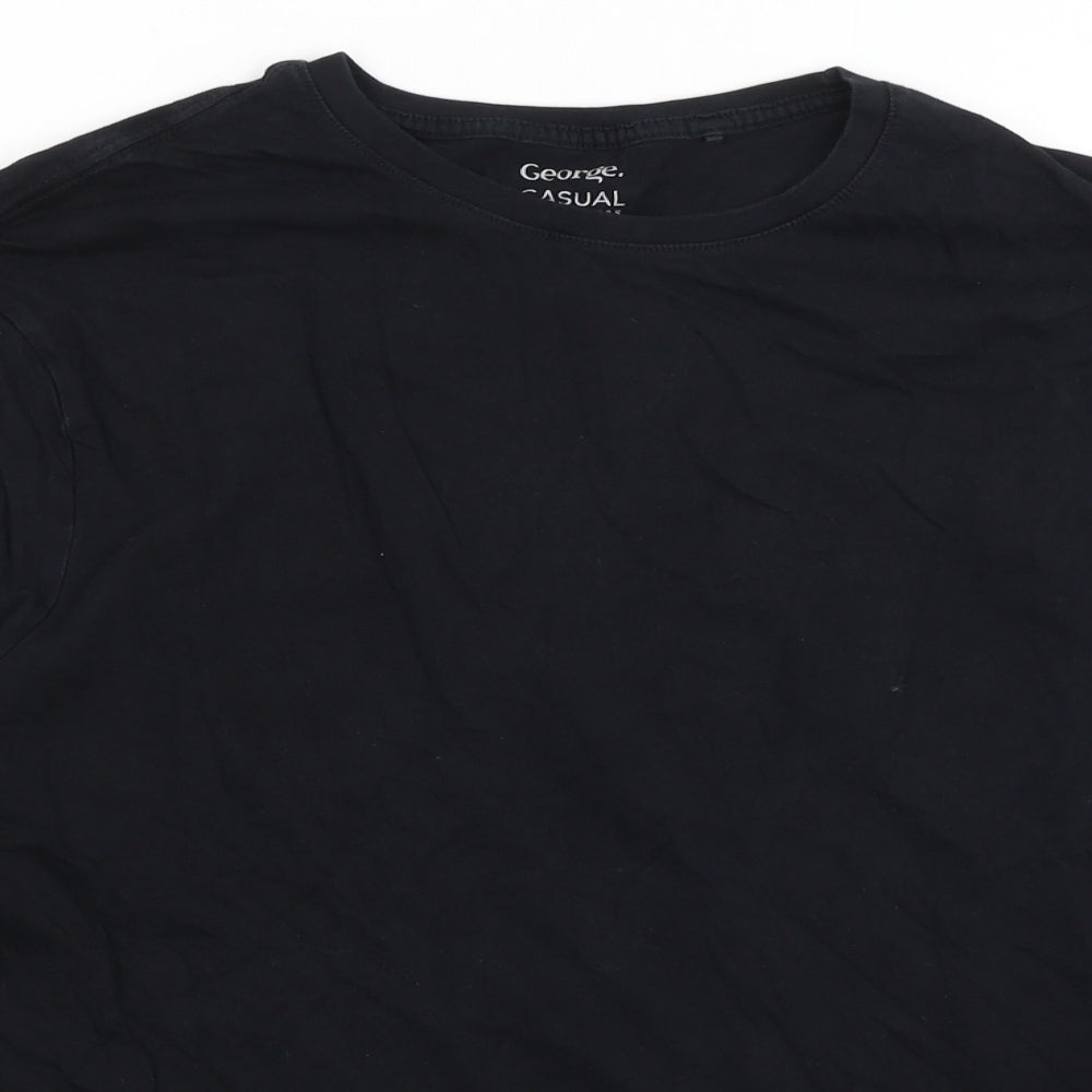George Mens Black    T-Shirt Size XL