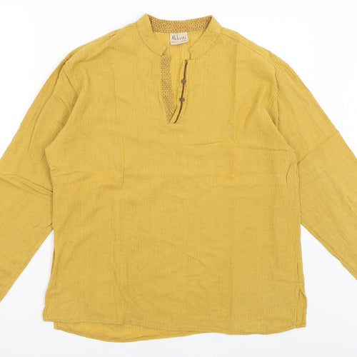 Akkriti Womens Yellow   Tunic T-Shirt Size XL
