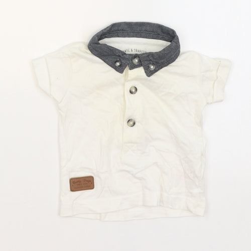 Early Days Baby White   Basic T-Shirt Size 0-3 Months